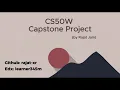 CS50 Web Final Project Capstone