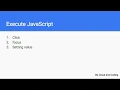 17 - Execute JavaScript in browser using WebdriverIO