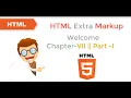HTML Extra Markup Chapter PART - 1 in Hindi