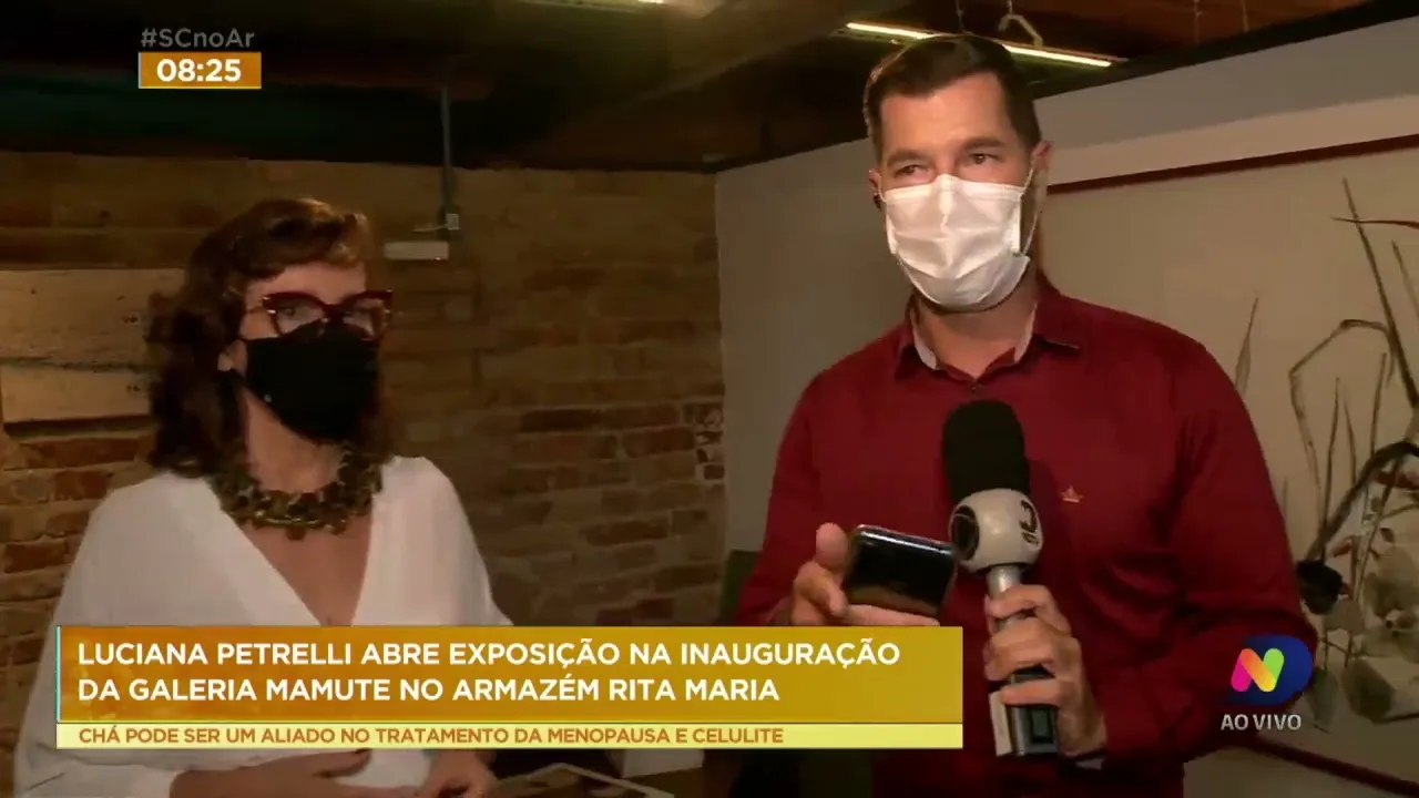 Luciana Petrelli abre exposição na inauguração da Galeria Mamute