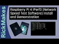 Raspberry Pi 4 iPerf3 Network Speed Test Software Install and Demonstration