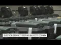 Iowa s Secretary of State shows off election security testing process in Scott County prior to midte