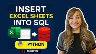 Insert Excel Sheets into SQL Using Python Pandas executemany Tutorial for Beginners
