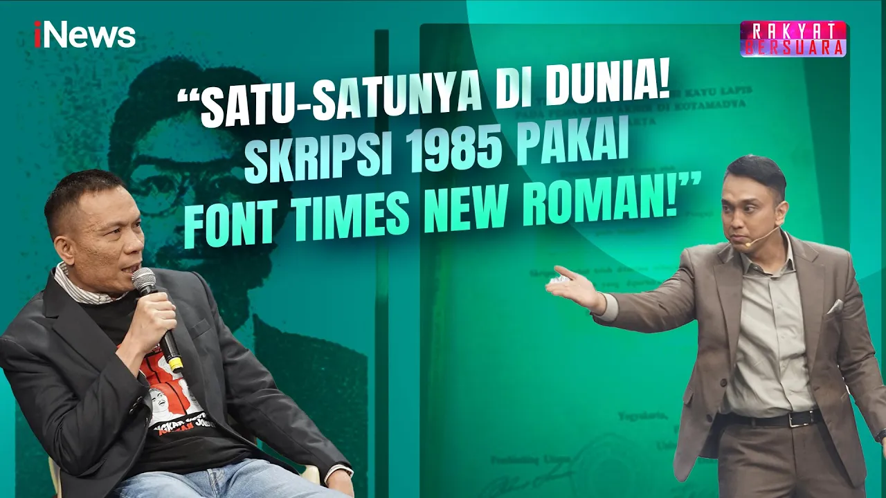 Ahli Digital Forensik: Skripsi Jokowi Pakai Teknologi Masa Depan | Rakyat Bersuara | 29/04