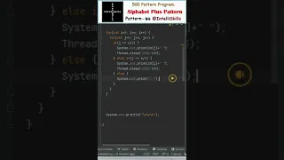 Java Pattern Programs 98 Alphabet Plus Pattern in Java