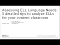 Download Lagu Assessing ELLs Language Needs: 5 detailed tips _Frederic Lim