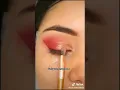 Red and Gold Eyeshadow