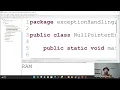 Null Pointer Exception
