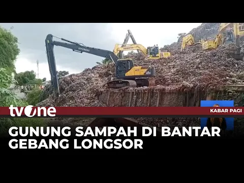 Gunungan Sampah di Bantargebang Longsor, 3 Truk Jatuh ke Kali Ciketing