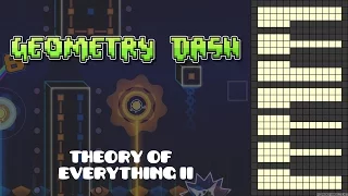 Geometry Dash Theory Of Everything 2 Piano Cover 