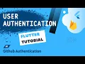 User Authentication Tutorial - Github Authentication