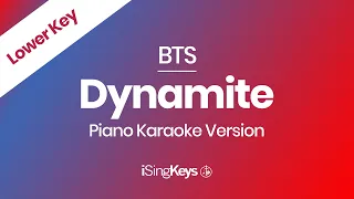 Download Dynamite - BTS - Piano Karaoke Instrumental - Lower Key MP3