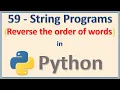 Python program to reverse the sequence of all the words of the string