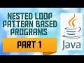 Nested Loop Pattern based Java Programs - Part 1 Class 9 ICSE