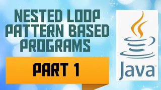 Nested Loop Pattern based Java Programs - Part 1 Class 9 ICSE