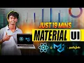 Learn Material UI in 20 Mins in Tamil React Material UI Project Tutorial 2025