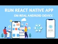 How to Run React Native App on Real Android Device In Hindi Run React Native app on Real Device