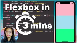 Understanding Flexbox in React Native 2022 in 3 mins React Native Tutorial - Flexbox Basics