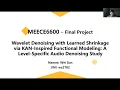 Wavelet Denoising with Learned Shrinkage KAN-Inspired Denoising Project