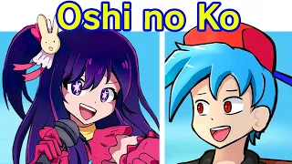 friday night funkin vs ai hoshino in your hearts forever u0026 oshi no ko op yoasobi idol fnf mod