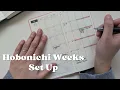 Hobonichi weeks set up minimal planner minimalist planner Nicole makes plans hobonichi