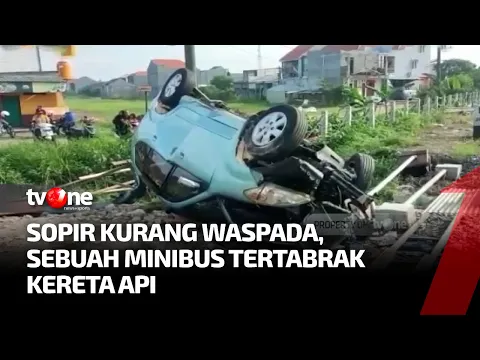 Minibus Tertabrak Kereta Api Pengangkut BBM di Sidoarjo, Pengemudi Tewas
