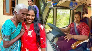 വലിയ വണ്ടി റോഡിലിറക്കി 😍 പൊന്നമ്മയെ കാണാൻ കർണാടക വരെ ഓട്ടി New Bus 🚌 To Home 