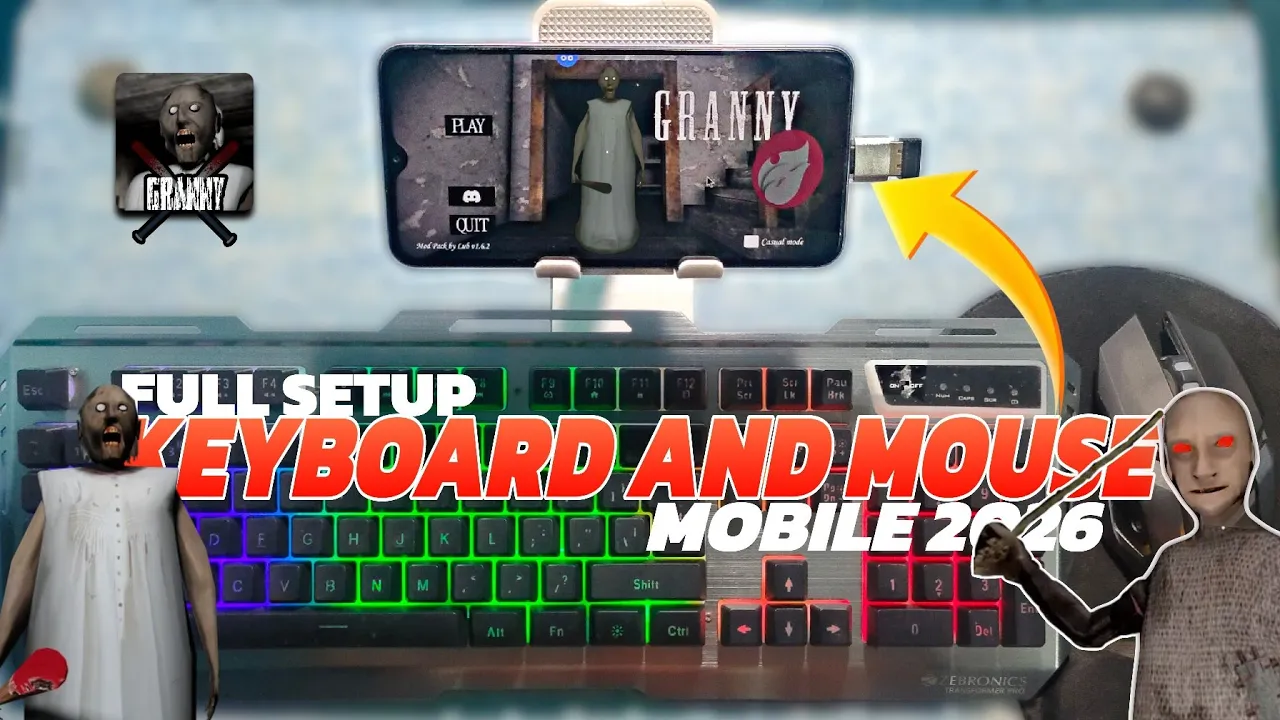 Granny Game Keyboard Mouse Full Setup Mobile Phone How To Play Granny 2026