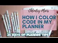 25 Days of Planner Tips Day 12 Use color coding to get things done