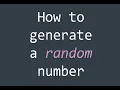 How to Generate Random Number Python Java Java Script ZehrilaY