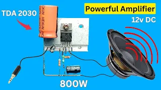 Download DIY TDA2030 Simple Powerful Amplifier, Homemade 12v Amplifier. MP3