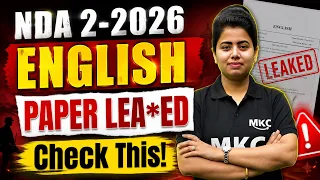 NDA English PYQ's | NDA 2 2026 English Preparation | NDA English Last 10 Days Strategy | NDA 2 2026