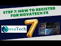 Step 7 How to register for an account with Novatech Use link in description