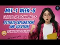 MLT Week 5 Graded Assignment IIT Madras BS Degree Full Explanation Correct Solutions 2025