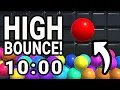 3D Bouncy Balls - 10 Minute Visual Countdown Timer
