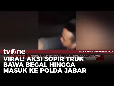 Viral Video Dugaan Sopir Truk Akan Dibegal di Bandung, Pelaku Gelantungan di Pintu