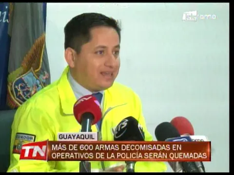 Más de 600 armas decomisadas en operativos de la policía serán quemadas
