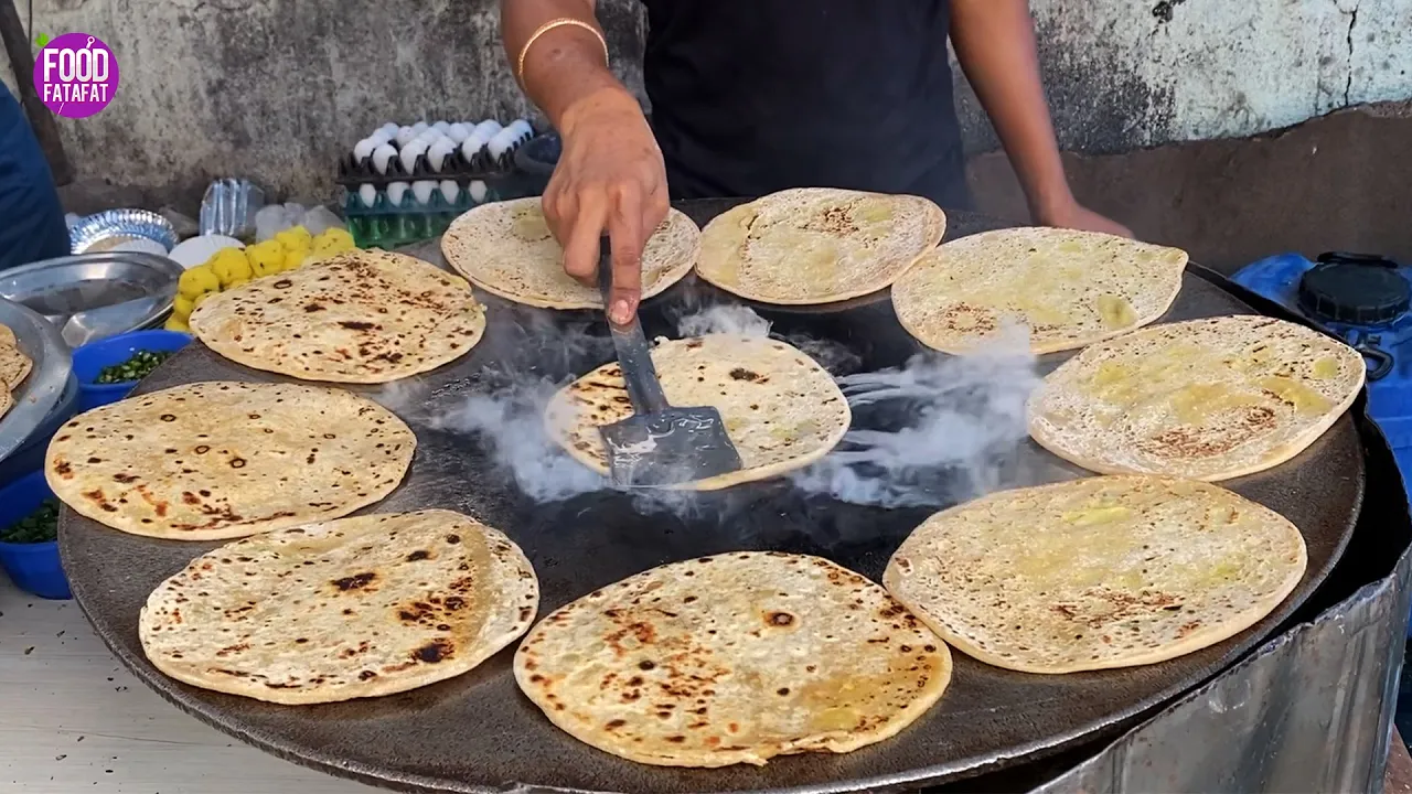 Aalo Egg Paratha   Anda Wala Paratha   Indian Street Food