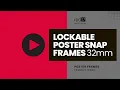 Lockable Poster Snap Frames 32mm - product by red17