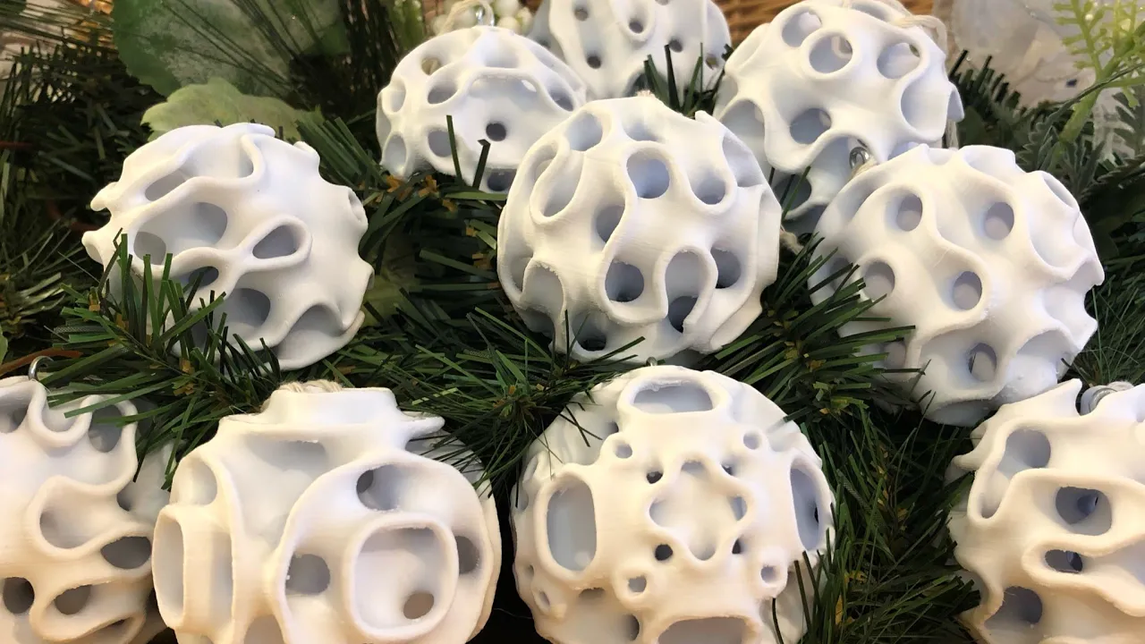 Ten Minimal Surface Ornaments and Spheres
