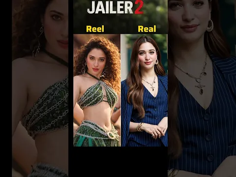 Jailer Movie All Cast Reel V's Real Life #shorts #viral #rajinikanth #film #jailer #tamannaah