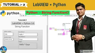 Labview Python Tutorial 2 Add Multiple String in Python with Labview LabVIEW Python Series
