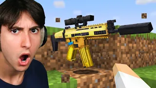 Minecraft But Every Drop is a Gun