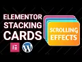 Elementor Stacking Cards Scrolling Effect with WordPress Elementor