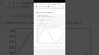 Draw sin and cos curve with python Python Tutorial