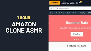 Amazon Clone Website Using HTML CSS Full Responsive UI Project for Beginners No Talking
