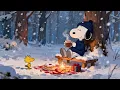 Snoopy s Peaceful Snow Day Jazzy Lofi Beats Winter Calm Gentle Rhythms Study Relax