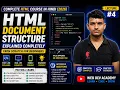 HTML Tutorial HTML Document Structure Explained Complete HTML Course in Hindi 2026