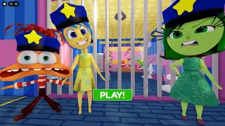 EMOTIONS POLICE FAMILY PRISON RUN ESCAPE! Obby roblox Gameplay Walkthrough No Death 4K
