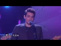 John Mayer Performs 'Moving On and Getting Over'!